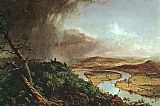 Thomas Cole Canvas Paintings - The Connecticut River Near Northampton